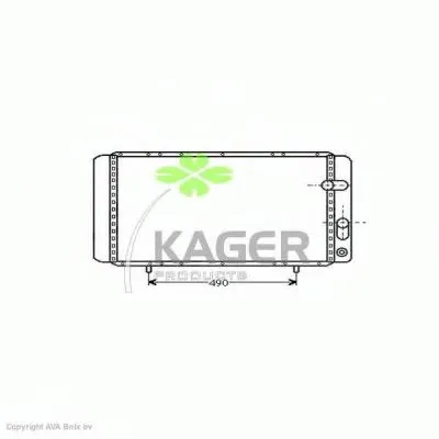 Радиатор, охлаждение двигателя KAGER купить