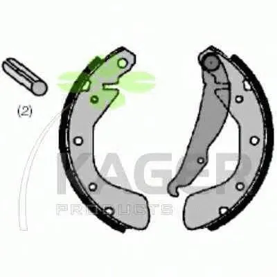 Комплект тормозных колодок KAGER купить