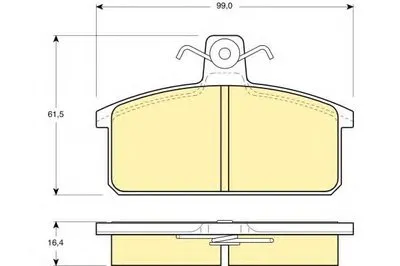 Комплект тормозных колодок, дисковый тормоз GIRLING купить