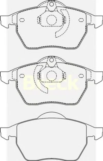 Комплект тормозных колодок, дисковый тормоз BRECK купить