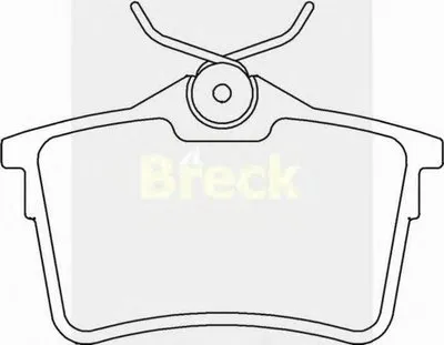 Комплект тормозных колодок, дисковый тормоз BRECK купить