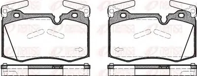 Комплект тормозных колодок, дисковый тормоз KAWE купить