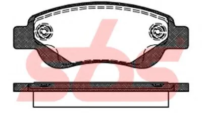 Комплект тормозных колодок, дисковый тормоз sbs купить