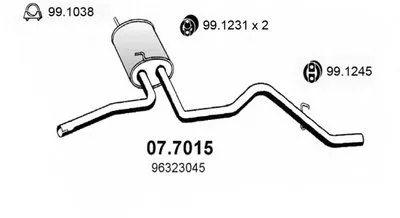 Глушитель выхлопных газов конечный ASSO купить