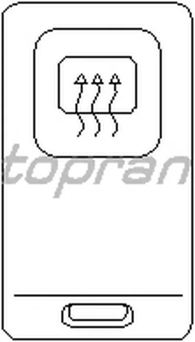 Выключатель, обогреватель заднего стекла TOPRAN купить