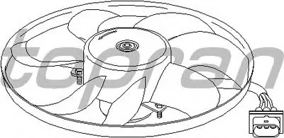 Вентилятор, охлаждение двигателя TOPRAN купить