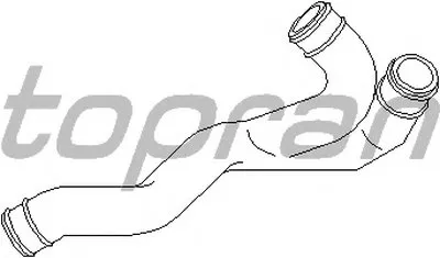 Шланг, воздухоотвод крышки головки цилиндра TOPRAN купить