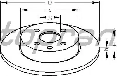 Тормозной диск TOPRAN купить