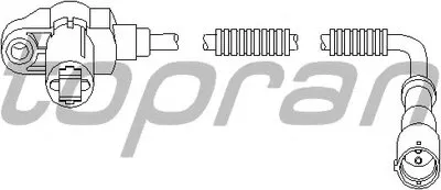 Датчик, частота вращения колеса TOPRAN купить