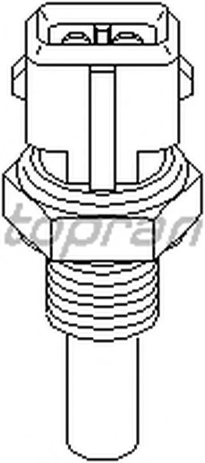 Датчик, температура охлаждающей жидкости TOPRAN купить