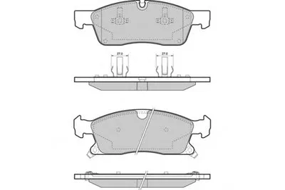 Комплект тормозных колодок, дисковый тормоз E.T.F. купить