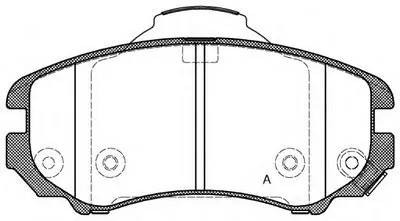Комплект тормозных колодок, дисковый тормоз ADVANCE OPEN PARTS купить