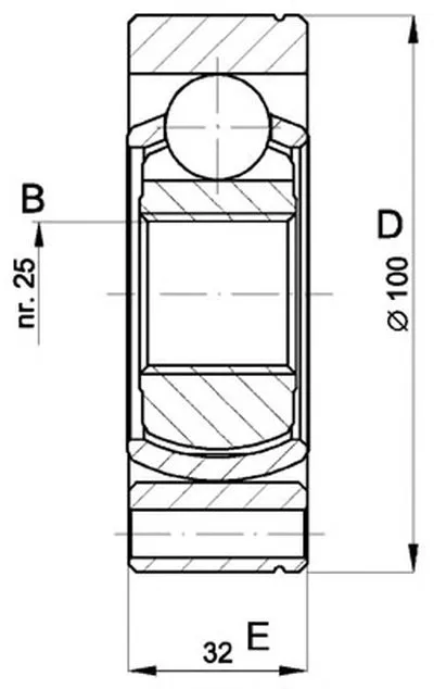 Шарнирный комплект, приводной вал SPIN OPEN PARTS купить