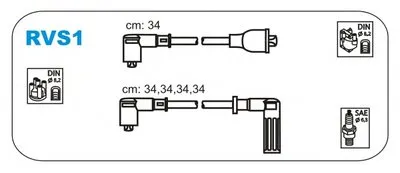 Комплект проводов зажигания JANMOR купить