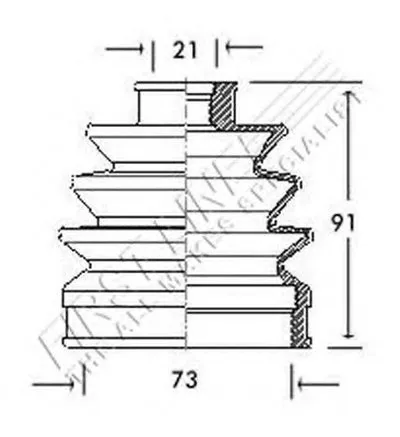 Пыльник, приводной вал FIRST LINE купить