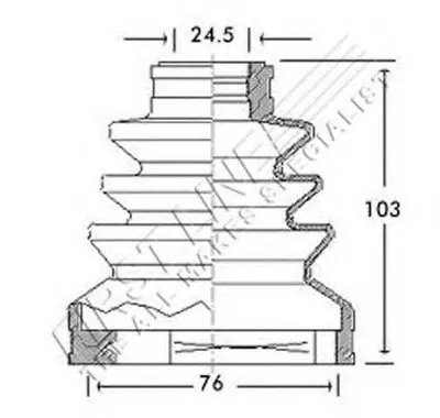 Пыльник, приводной вал FIRST LINE купить