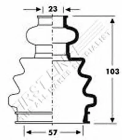 Пыльник, приводной вал FIRST LINE купить