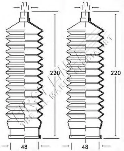 Пыльник, рулевое управление FIRST LINE купить