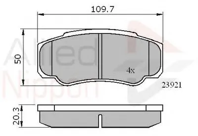 Комплект тормозных колодок, дисковый тормоз ANL Braking COMLINE купить