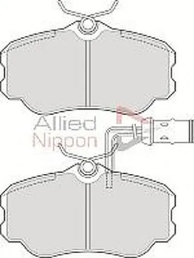 Комплект тормозных колодок, дисковый тормоз ANL Braking COMLINE купить