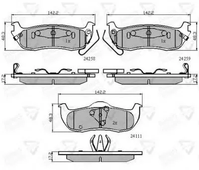 Комплект тормозных колодок, дисковый тормоз ANL Braking COMLINE купить
