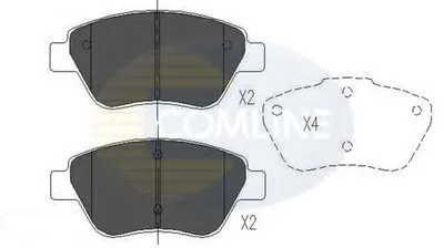 Комплект тормозных колодок, дисковый тормоз Comline COMLINE купить