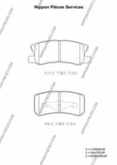 Комплект тормозных колодок, дисковый тормоз NPS купить