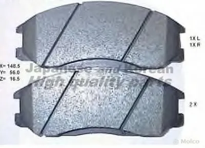 Комплект тормозных колодок, дисковый тормоз ASHUKI купить