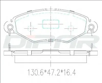 Комплект тормозных колодок, дисковый тормоз DITAS купить