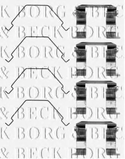 Комплектующие, колодки дискового тормоза BORG & BECK купить