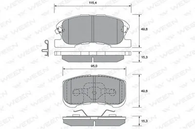 Комплект тормозных колодок, дисковый тормоз WEEN купить