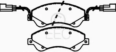 Комплект тормозных колодок, дисковый тормоз EEC купить