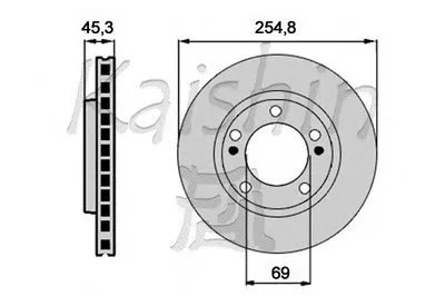 Тормозной диск KAISHIN купить