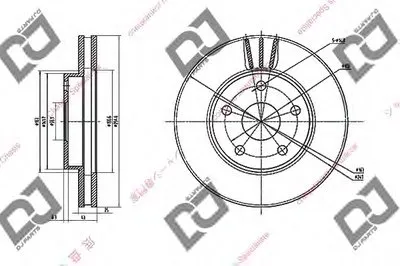 Тормозной диск DJ PARTS купить