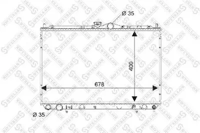 Радиатор, охлаждение двигателя STELLOX купить