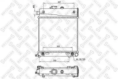 Радиатор, охлаждение двигателя STELLOX купить