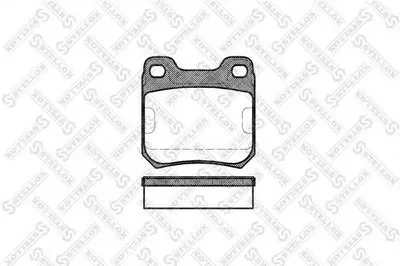 Комплект тормозных колодок, дисковый тормоз STELLOX купить