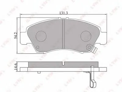Комплект тормозных колодок, дисковый тормоз LYNXauto купить