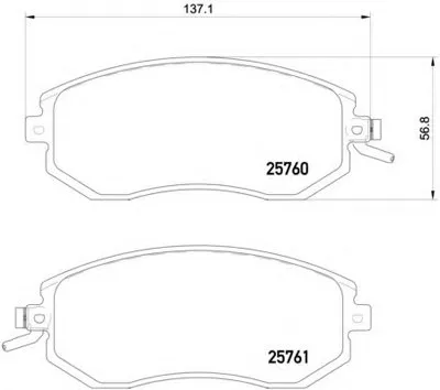Комплект тормозных колодок, дисковый тормоз MINTEX купить
