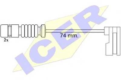 Сигнализатор, износ тормозных колодок ICER купить