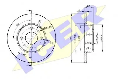 Тормозной диск ICER купить