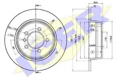 Тормозной диск ICER купить