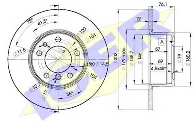 Тормозной диск ICER купить