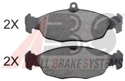 Комплект тормозных колодок, дисковый тормоз A.B.S. купить