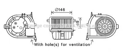 Электродвигатель, вентиляция салона AVA QUALITY COOLING купить