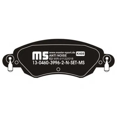 Комплект тормозных колодок, дисковый тормоз Anti-Noise MASTER-SPORT купить