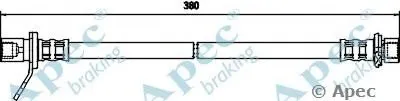 Тормозной шланг APEC braking купить