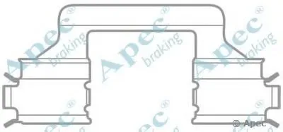 Комплектующие, тормозные колодки APEC braking купить