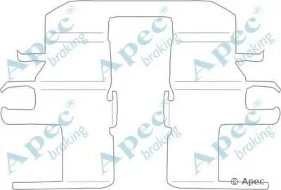 Комплектующие, тормозные колодки APEC braking купить