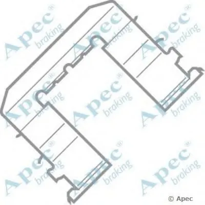 Комплектующие, тормозные колодки APEC braking купить